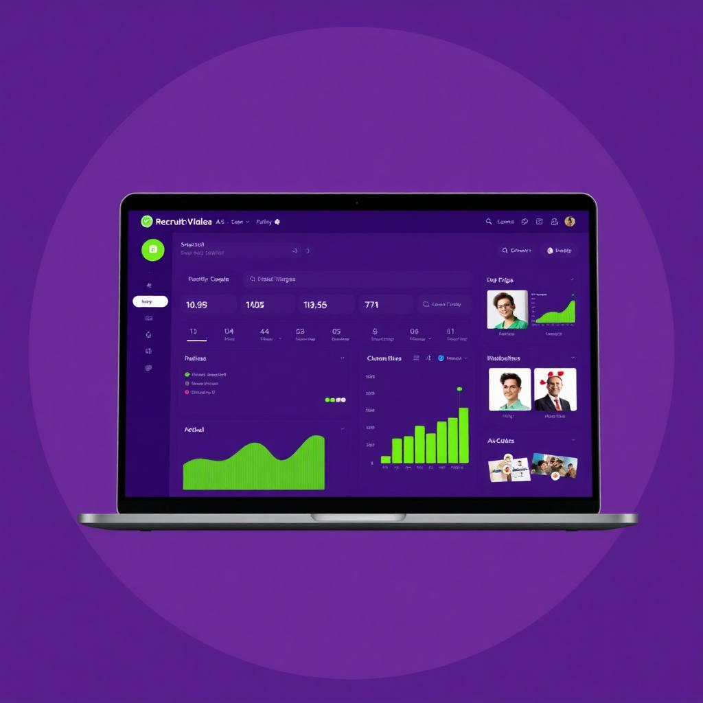 Recruitment dashboard met vacatures en statistieken